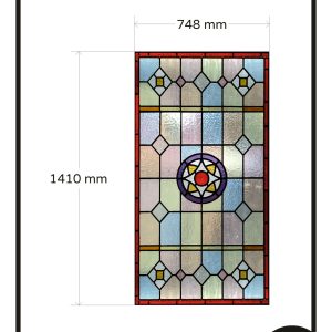 Raamfolie glas in lood 86,00 app 5455