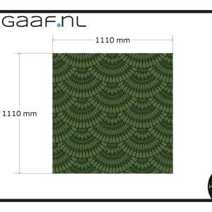 Raamfolie bedrukt 1x met eigen ontwerp groen 90,00 app 6419