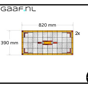 Raamfolie glasfolie glas in lood 14G aangepast ontwerp 2x GZ 110,00 app 6556