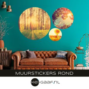 Muursticker rond bomen natuur MS-R4