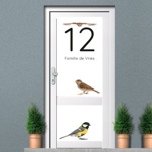 Raamfolie full colour vogels mus F-11B