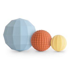 Mushie – Nesting sensory balls, powder blue